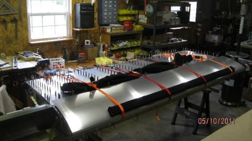 Ratchet Leading Edge Skin into place.