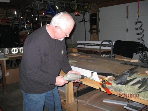 Drilling Aileron Skin