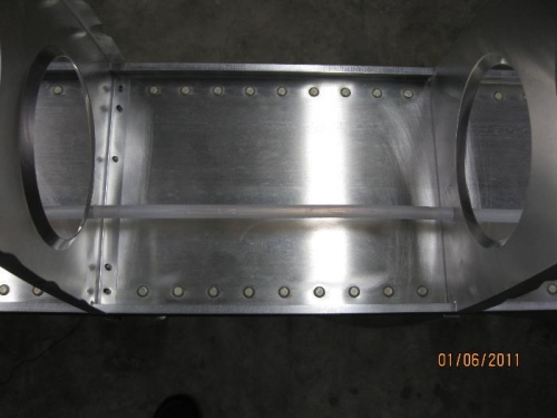 View of Wing fwd rib and Spar