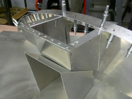 Filler box attached to firewall.