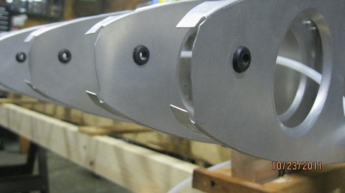 Trimmed the nose of the forward ribs.