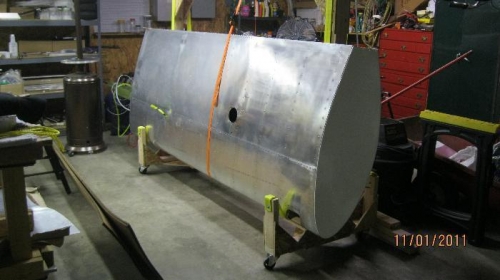 Right wing on wing stand.