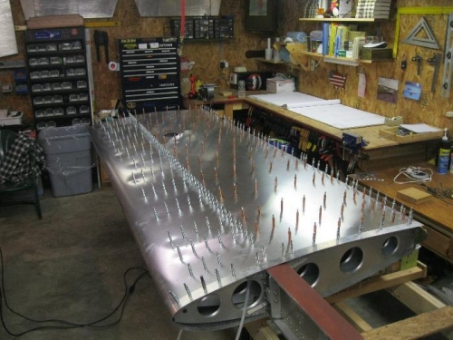 Forward skin pilot drilled.