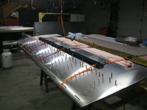 Getting ready to drill the aft ribs.