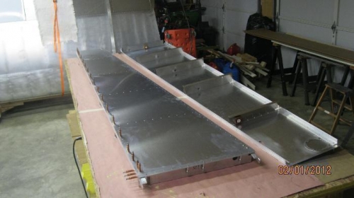 Both aft fuselage side assemblies finished.