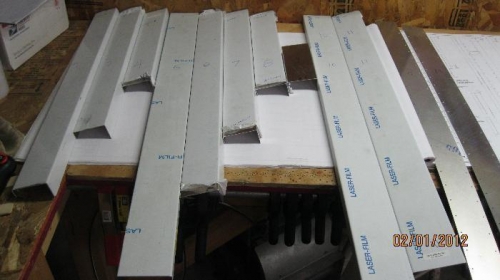 Raw channel stock cut to length.