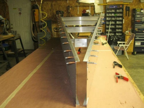 Just starting to position parts for the aft fuselage.