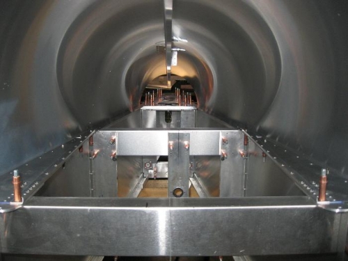 Inside of aft fuselage.