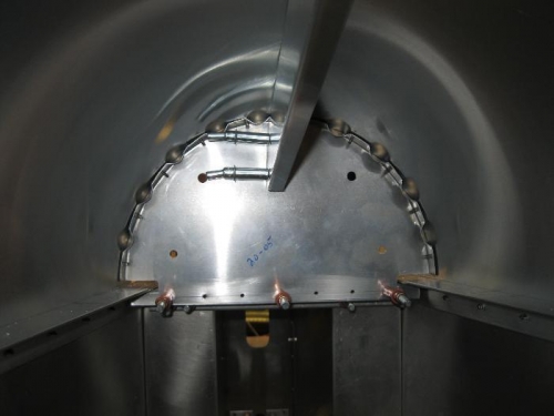 Inside tail cone looking aft at former.