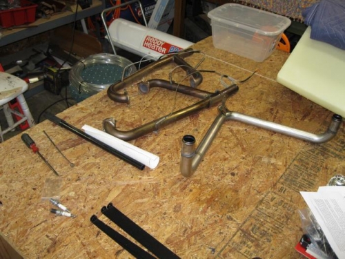 Intakes and exhaust removed.