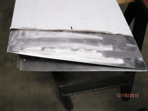 Smoothing out welds.