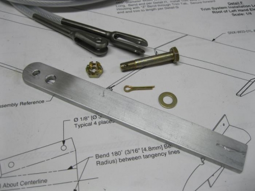 Rudder cable adjuster.