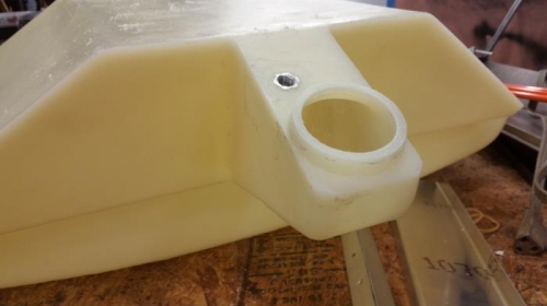 shortened the opening by trimming about 5/16 inch.