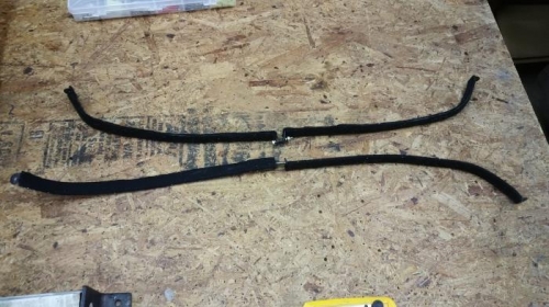 Tanks strap supports.