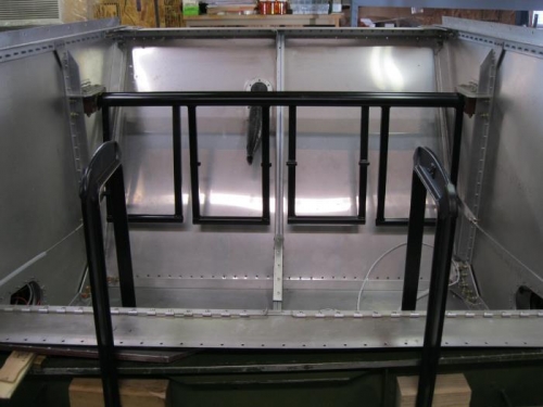 View lookin forward at clamps