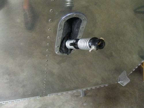 Rod and boot from firewall side.