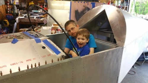 Playing around with Josh and grandson Adam.