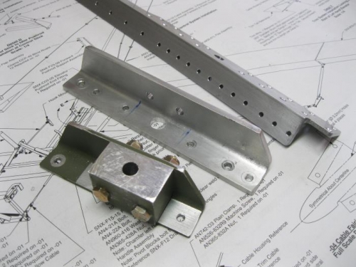 Removed the bad drilled wing attach angles and block.