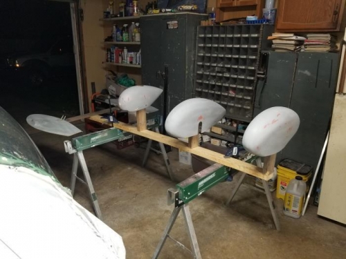 Jeff built a stand for painting.
