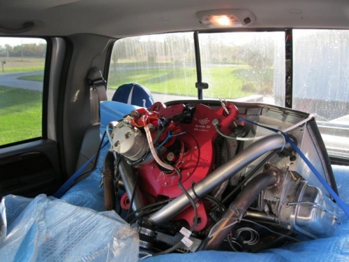 Engine in Back fold down seat.