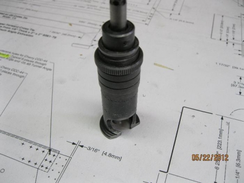 Microstop cutter modified to cut close to the edges.