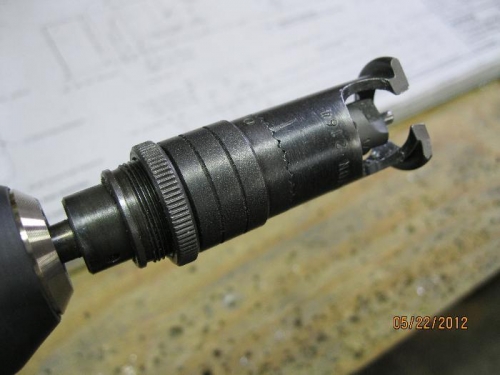 Modified microstop cutter on drill>