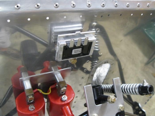 Coils and Voltage regulator installed.