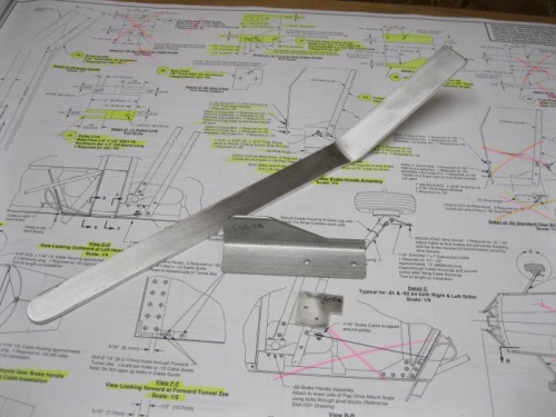 Parts for the brake handle.