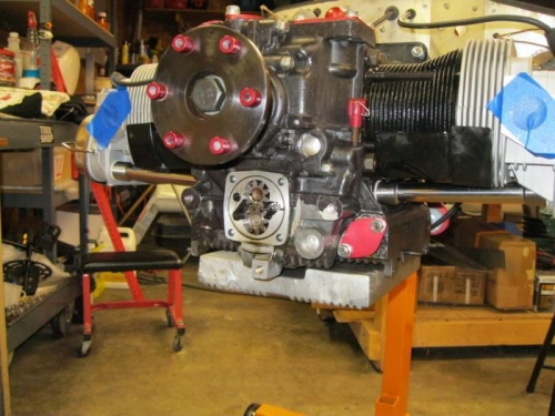 Looking at the oil pump without the cover plate.