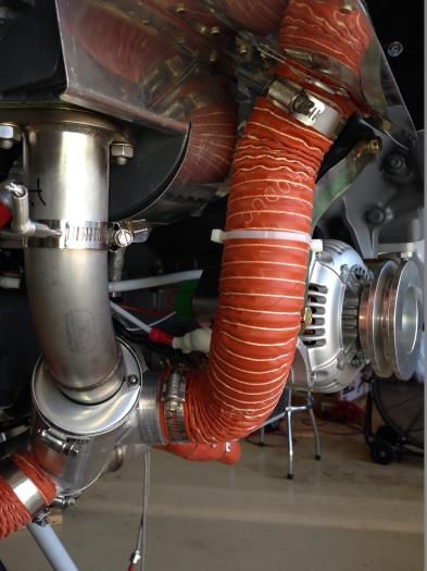 Scat tube routing - intake to heat muff