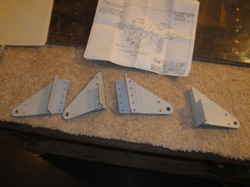 4 aileron brackets ready for install