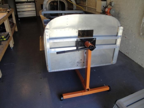 Engine stand rotisserie mounted