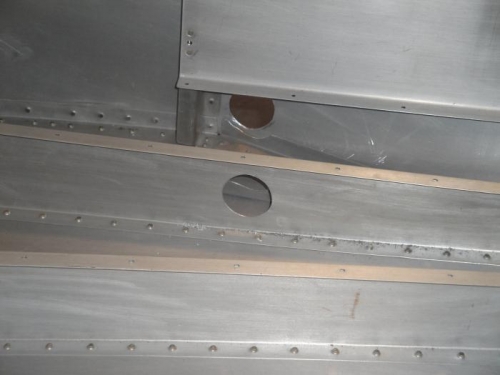 Right step holes drilled