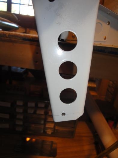 Master hole measured and drilled into right elevator horn
