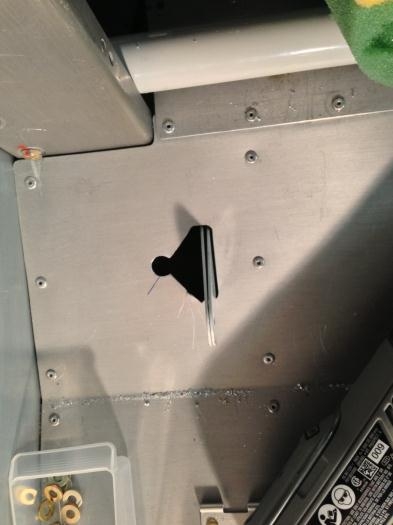 Cockpit floor wire pass-through