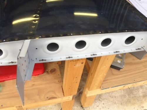 Nutplates mounted to the vertical stabilizer