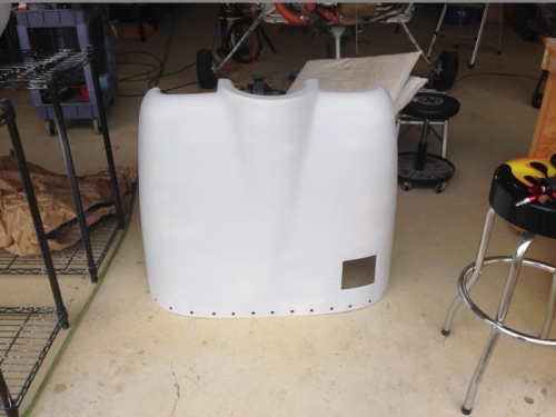Cowling outer surfaces primed