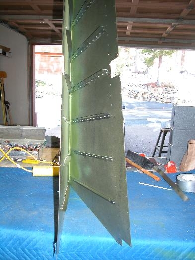 Finished riveting stiffeners