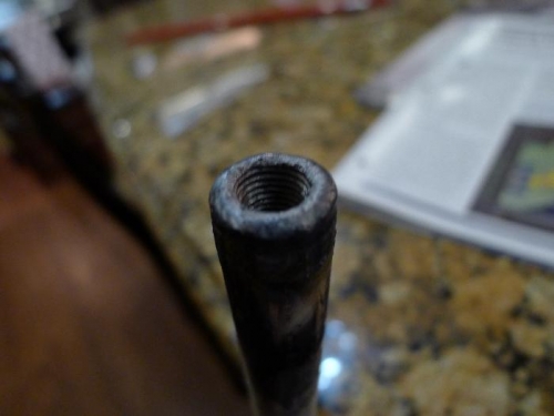 Welded end of Control Rod