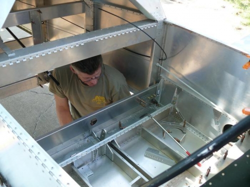 Aft Spar Carry-Through Cleco'd in Place