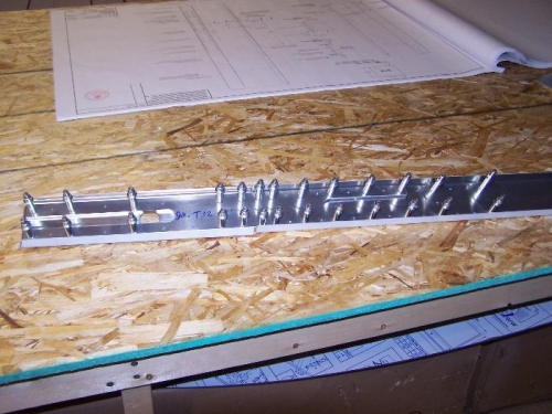 Cleco'd Vert Stab Main Spar