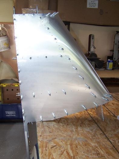 Test Fitting Vert Stab Skin