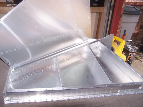 Left Side Riveted; Last View before Closing it Up