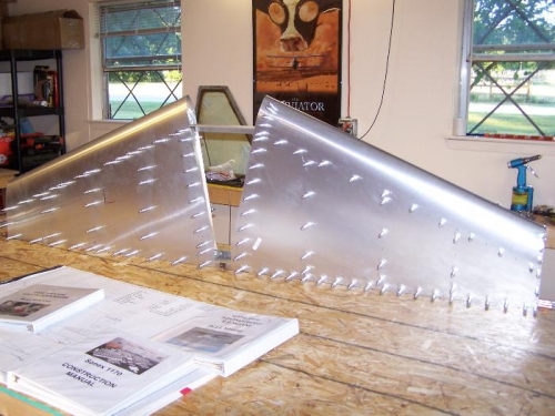 Both sides with skins fully in place