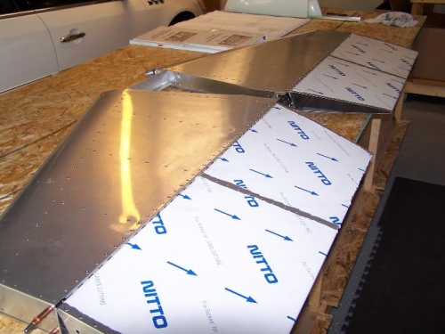 Elevators Riveted to Stabilizer