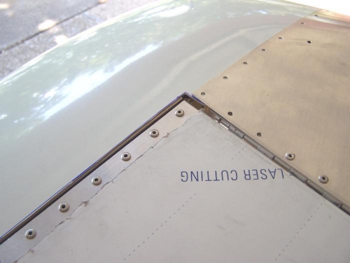 After 1st hack cut and trial positioning