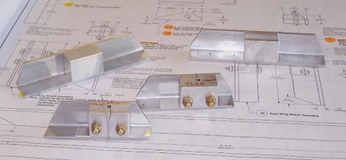 Completed End Attach Angles and Detail Parts for Root Attach Angles
