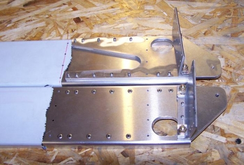 Completed rear spar pair