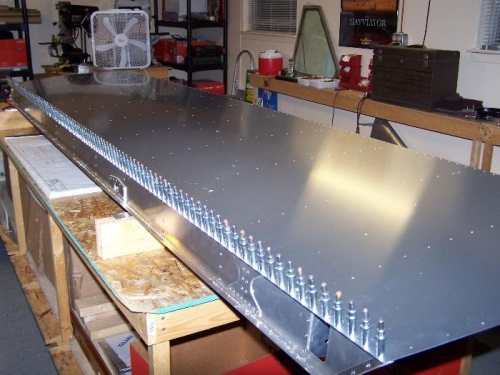 Aft Spar Drilled / Cleco'd