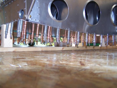 the wood brace I fabricated